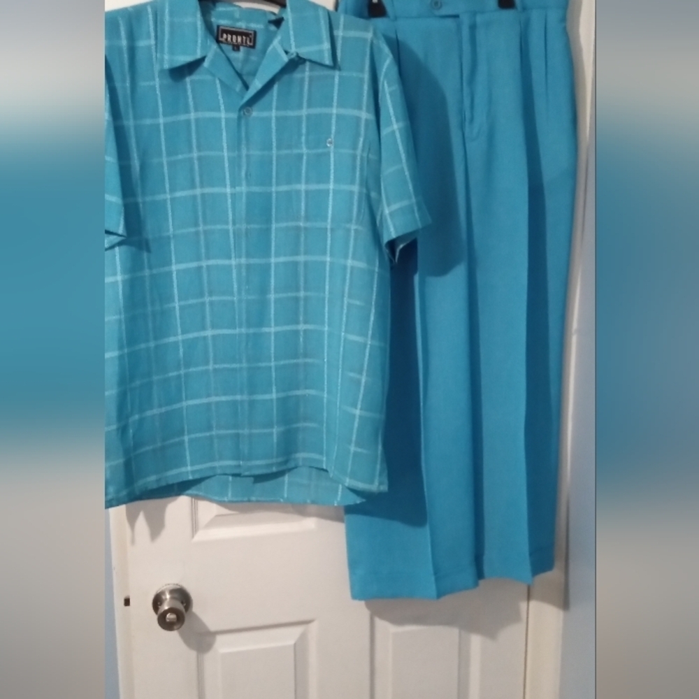 Men's Blue Suit Set